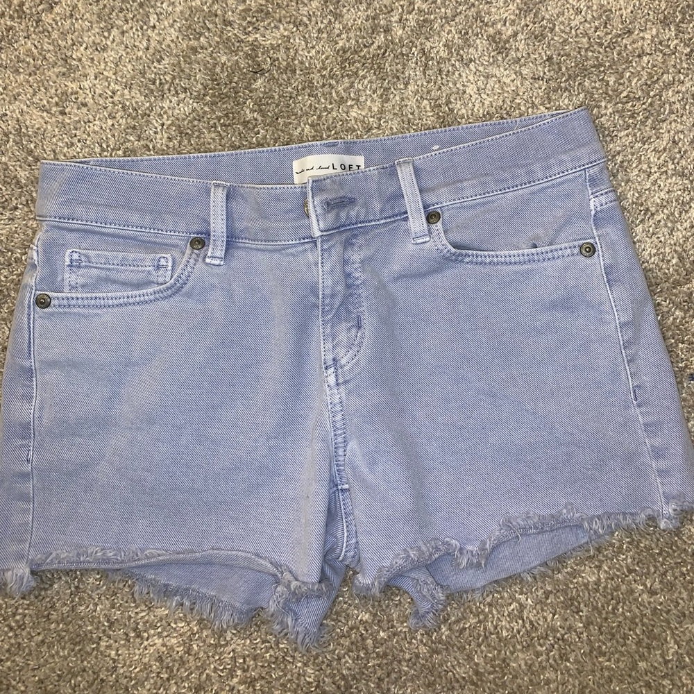LOFT Light Blue Jean Shorts size 25 - Picture 5 of 11